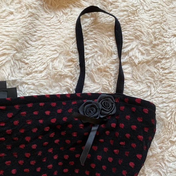 BNWOT goth-inspired polka dot dress - Picture 3 of 4